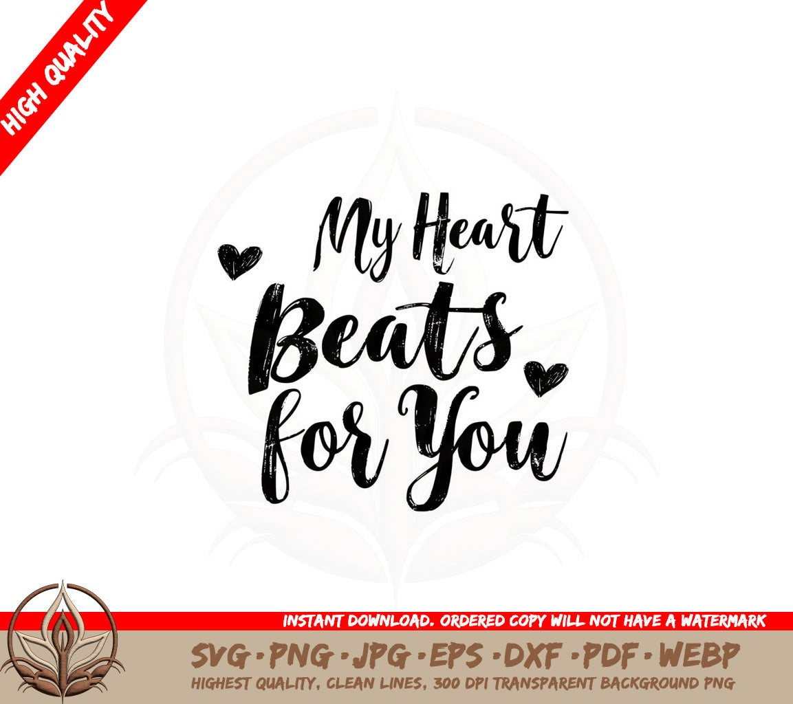 Beating Heart Note SVG