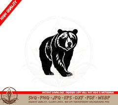 Beautiful Bear Cut File SVG