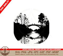 Beautiful Bridge SVG PNG JPG AI PDF DXF EPS WebP - Digital Download