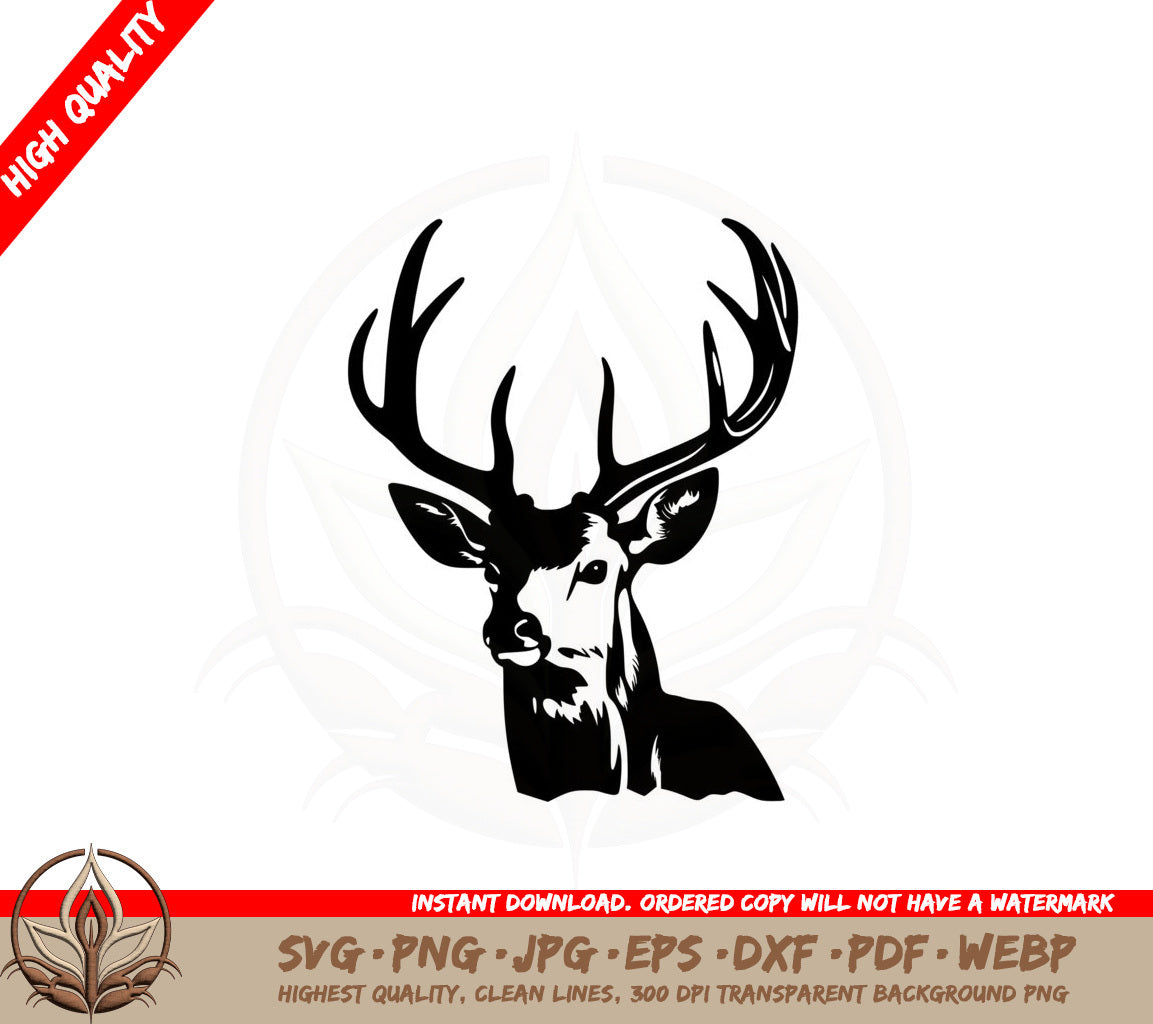 Beautiful Buck SVG Cut File Design Download
