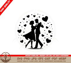 Beautiful Dance SVG PNG JPG AI PDF DXF EPS WebP - Digital Download
