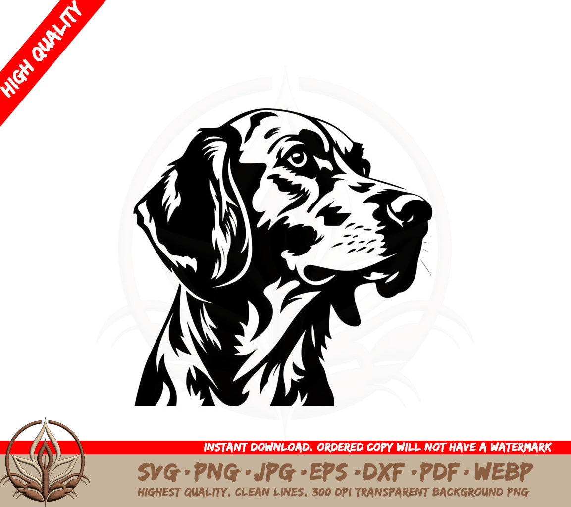 Beautiful Dog Portrait SVG PNG JPG AI PDF DXF EPS  WebP Digital Download