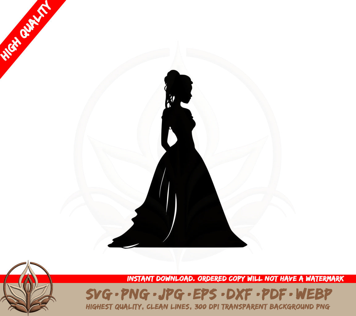 Beautiful Dress SVG PNG JPG AI PDF DXF EPS  WebP - Digital Download