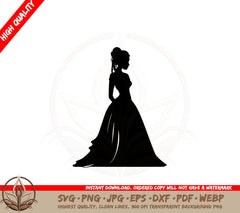 Beautiful Dress SVG PNG JPG AI PDF DXF EPS  WebP - Digital Download