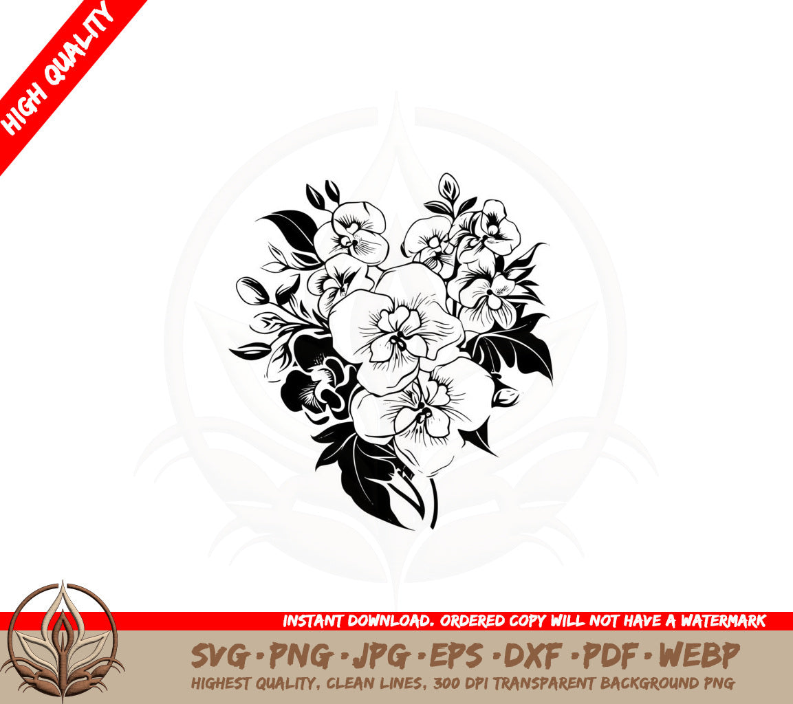 Beautiful Flower Assortment SVG