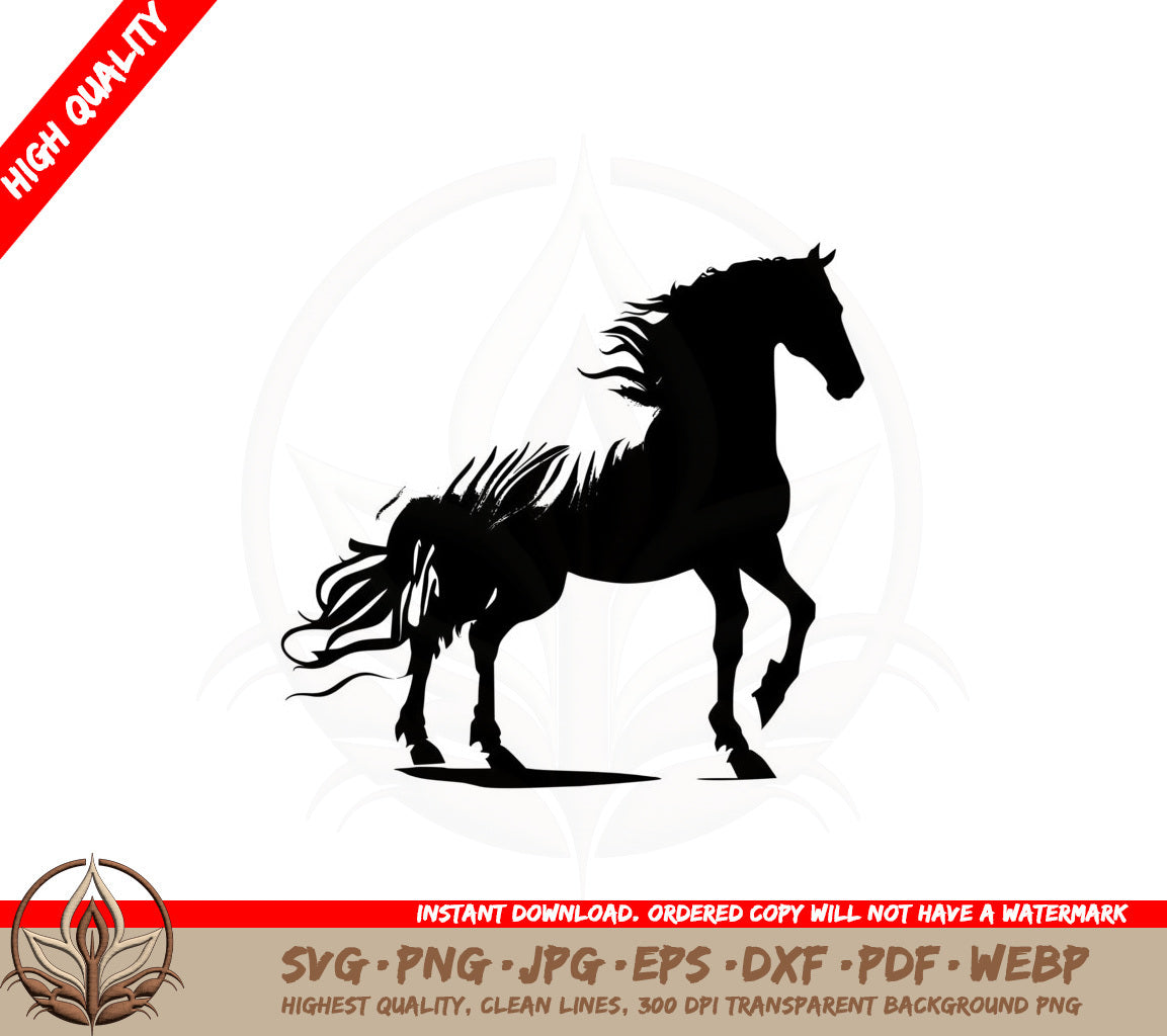 Beautiful Horse SVG PNG JPG AI PDF DXF EPS and WebP - Digital Download