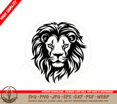 Beautiful Lion Digital Design SVG