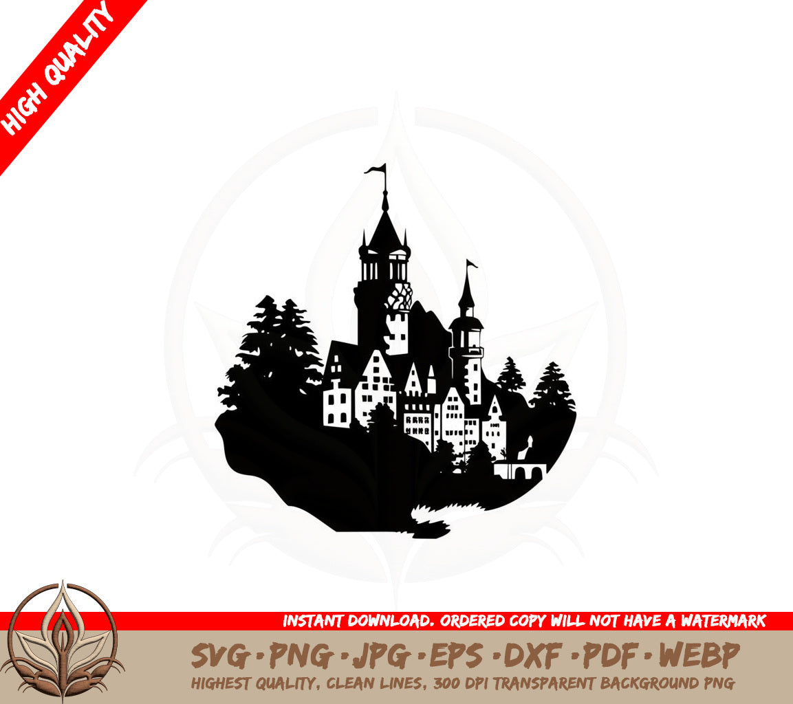Beautiful Palace SVG Cut File Design Download