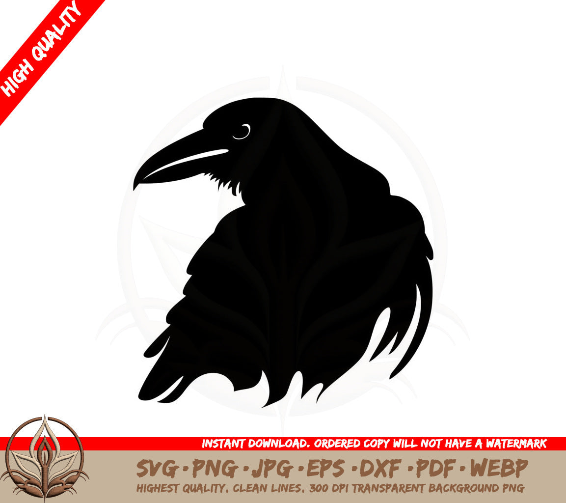 Beautiful Raven SVG