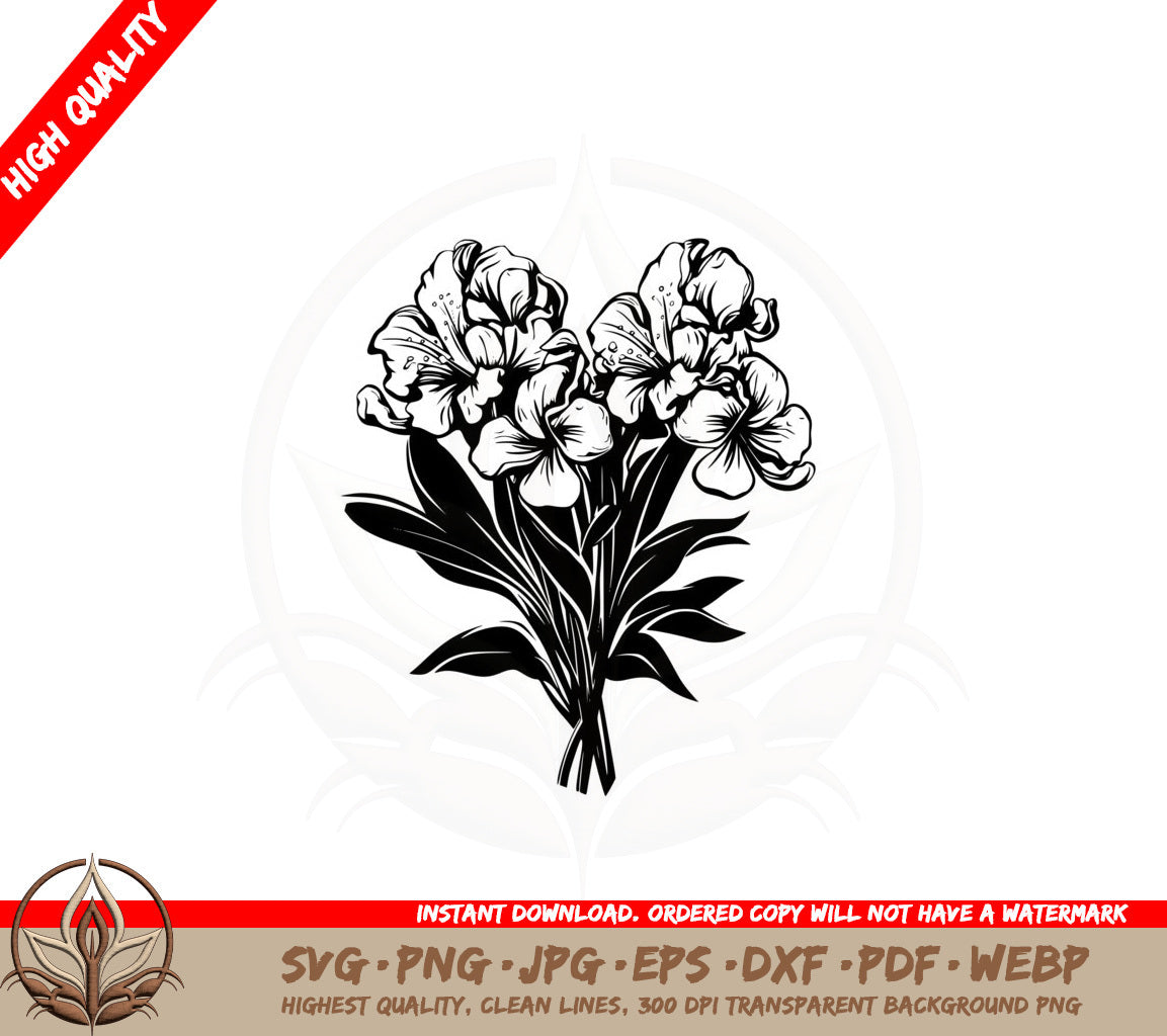 Beautiful Rhododendrons SVG PNG JPG AI PDF DXF EPS and WebP Digital Download