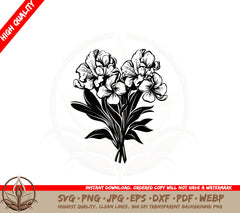 Beautiful Rhododendrons SVG PNG JPG AI PDF DXF EPS and WebP Digital Download