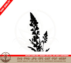 Beautiful Snapdragon Plant SVG PNG JPG AI PDF DXF EPS WebP Digital Download