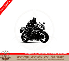 Beautiful Sportsbike SVG Instant Download SVG PNG JPG AI PDF DXF EPS WebP
