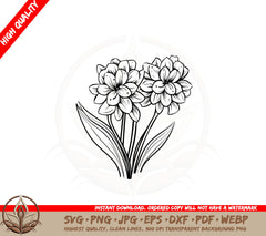Beautiful Spring Cluster SVG