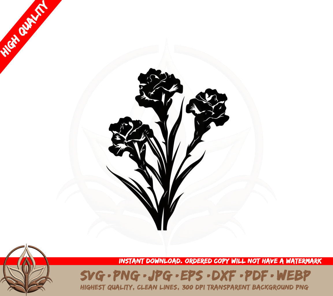 Beautiful Spring Flowers SVG PNG JPG AI PDF DXF EPS WebP Digital Download