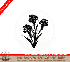 Beautiful Spring Flowers SVG PNG JPG AI PDF DXF EPS WebP Digital Download