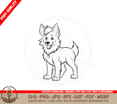 Belgian Shepherd Pup SVG