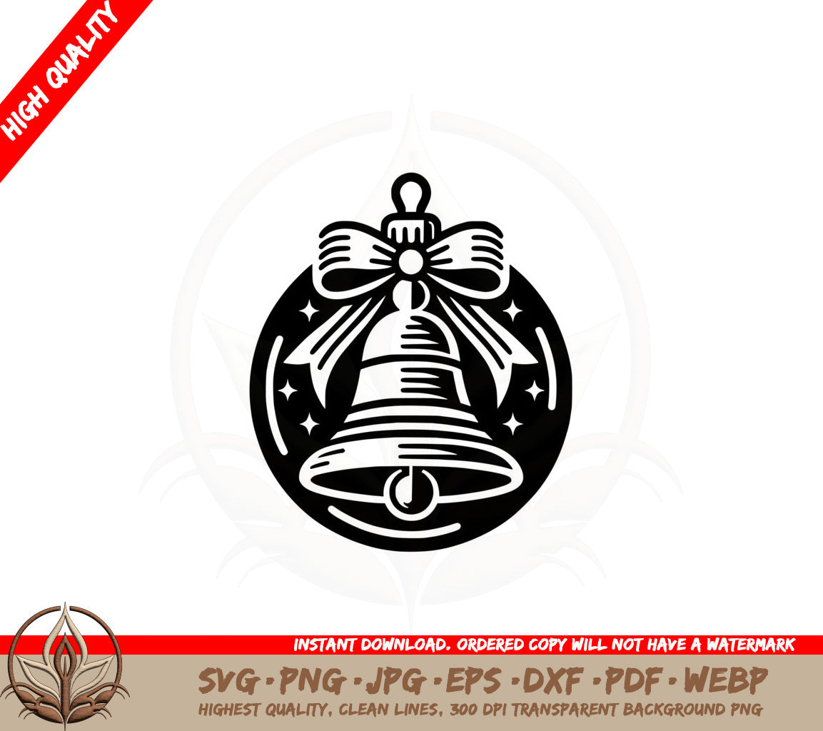 Bell Ornament Delight SVG Cut File Design Download