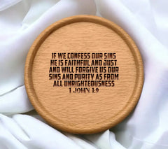 Bible Verse SVG - If We Confess Our Sins - Christian Design SVG