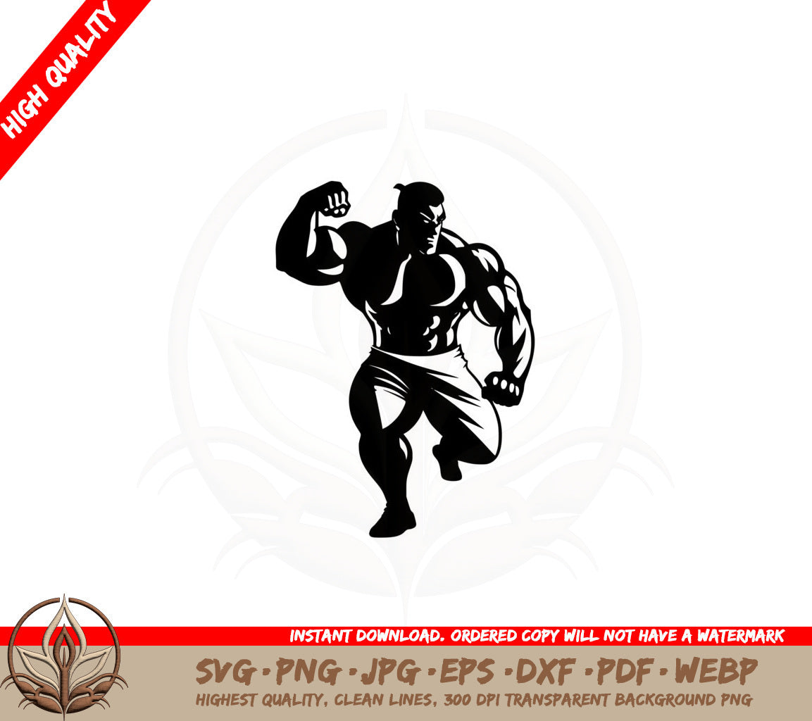 Bicep Curl SVG Cut File Download