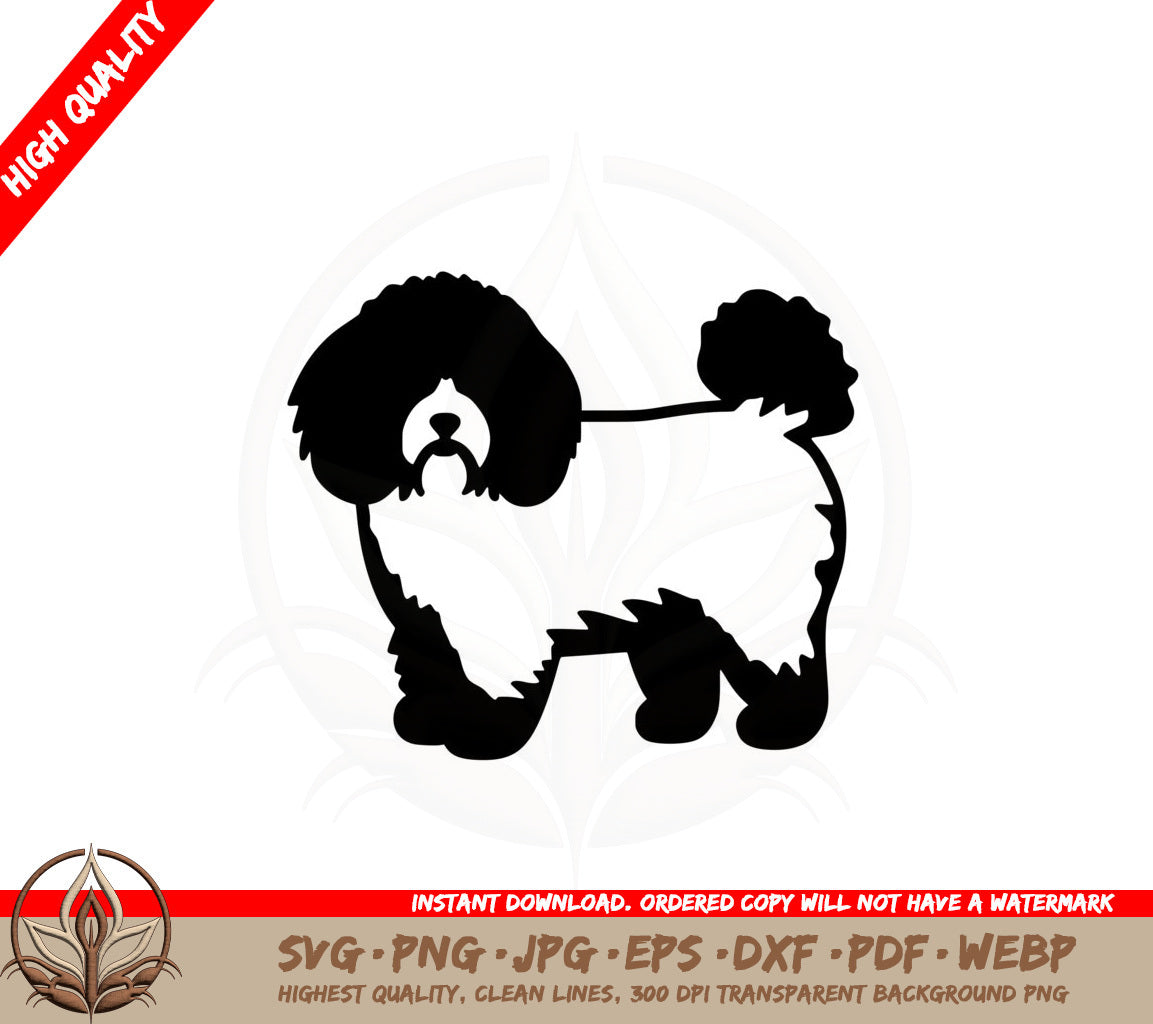 Bichon Frise with Fluffy Fur SVG
