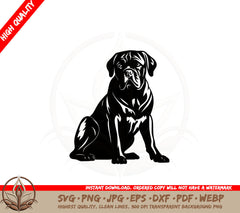 Big Mastiff Pup SVG - Digital Download