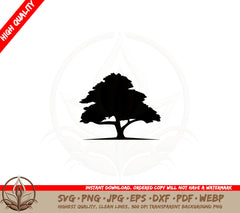 Big Tree SVG PNG JPG AI PDF DXF EPS and WebP Digital Download