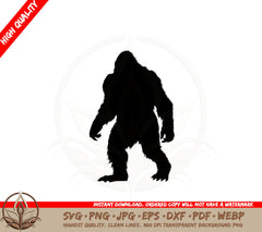 Bigfoot SVG PNG JPG AI PDF DXF EPS and WebP - Digital Product File