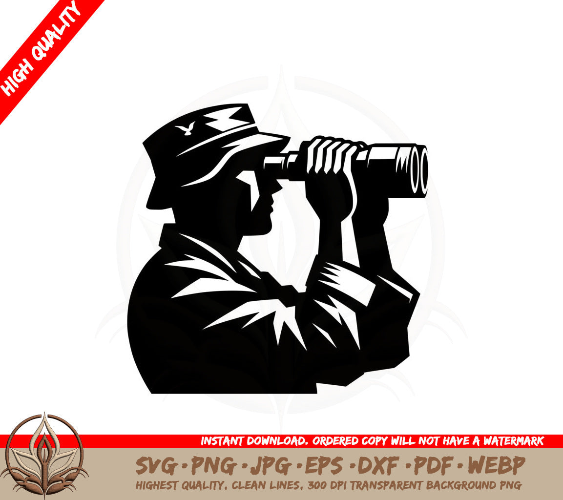 Binoculars Exploration SVG Cut File Instant Download