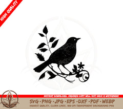 Bird SVG PNG JPG AI PDF DXF EPS and WebP Digital Cut File