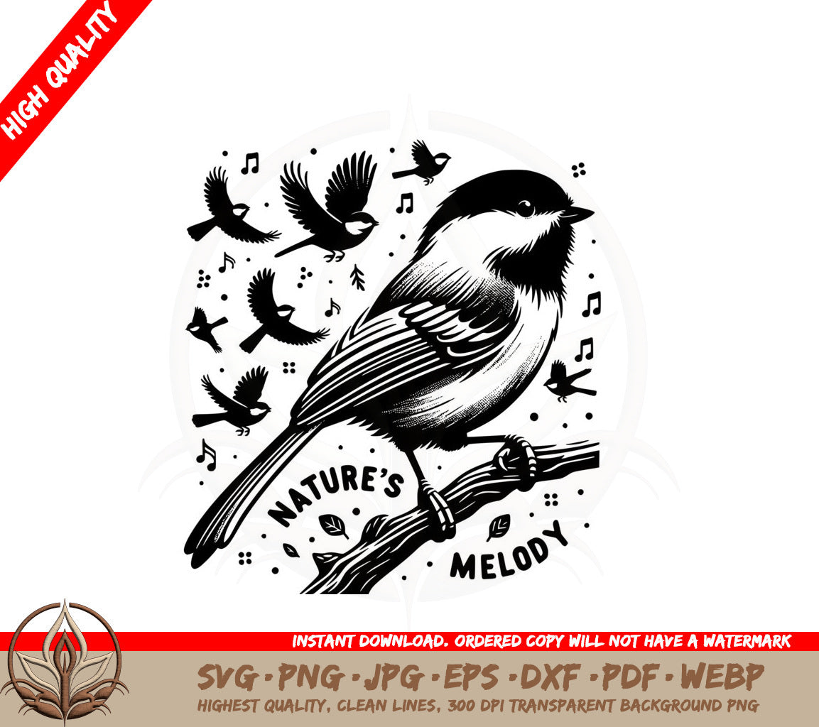 Birds in Harmony SVG PNG JPG AI PDF DXF EPS and WebP Digital Cut File