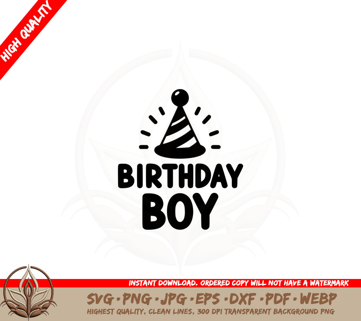 Birthday Boy Celebration SVG