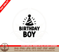 Birthday Boy Celebration SVG