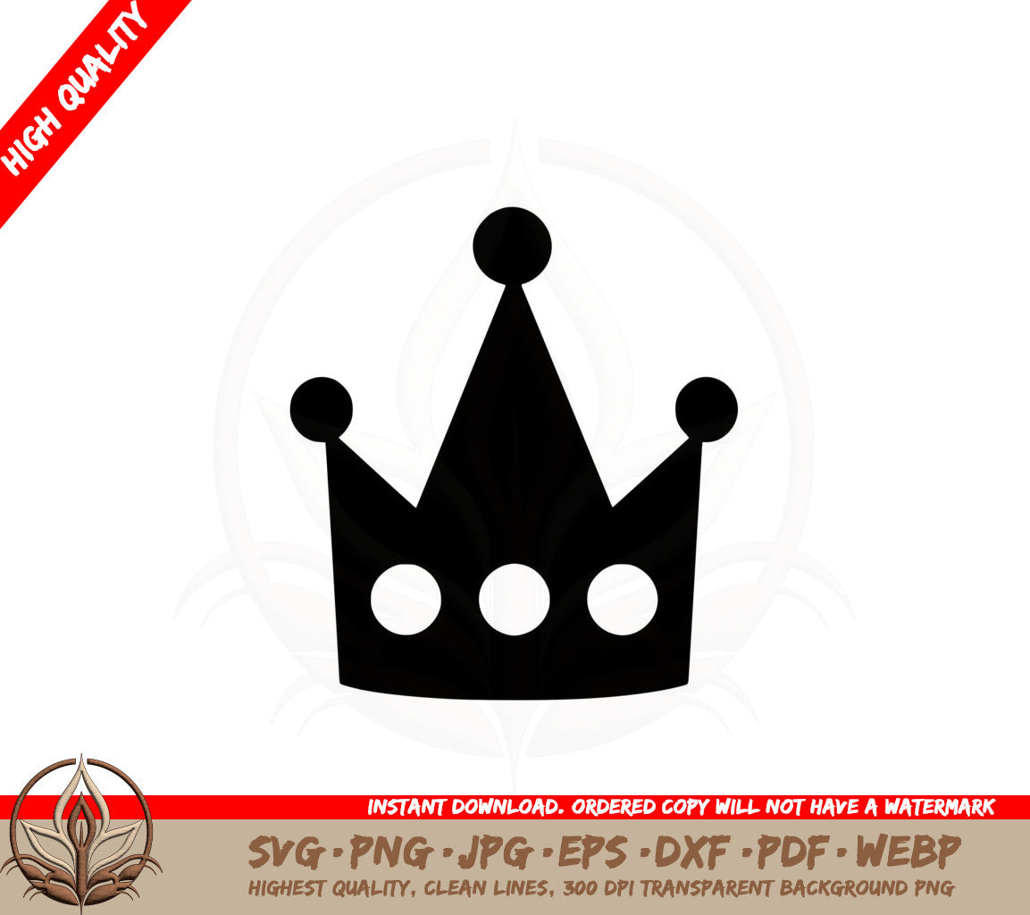 Birthday Crown SVG PNG JPG AI PDF DXF EPS and WebP - Digital Download