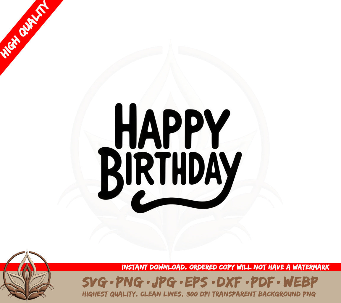 Birthday Greetings SVG
