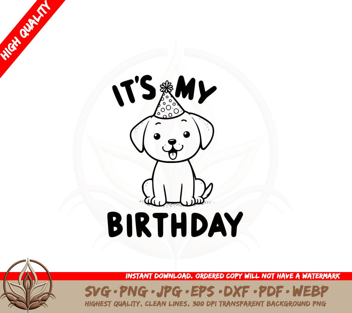 Birthday Puppy SVG