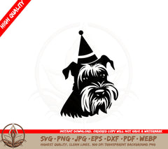 Birthday Schnauzer SVG