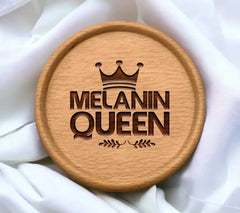 Black Queen Crown SVG - Melanin Queen Logo Design SVG