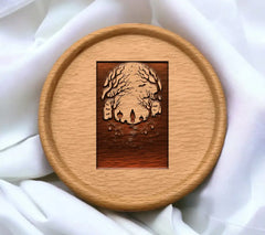 Cemetery Man Walking SVG - Sketch Illustration SVG