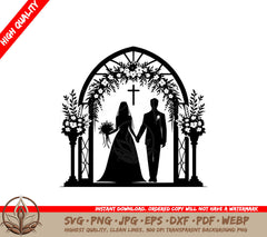 Blossom Arch Nuptials SVG