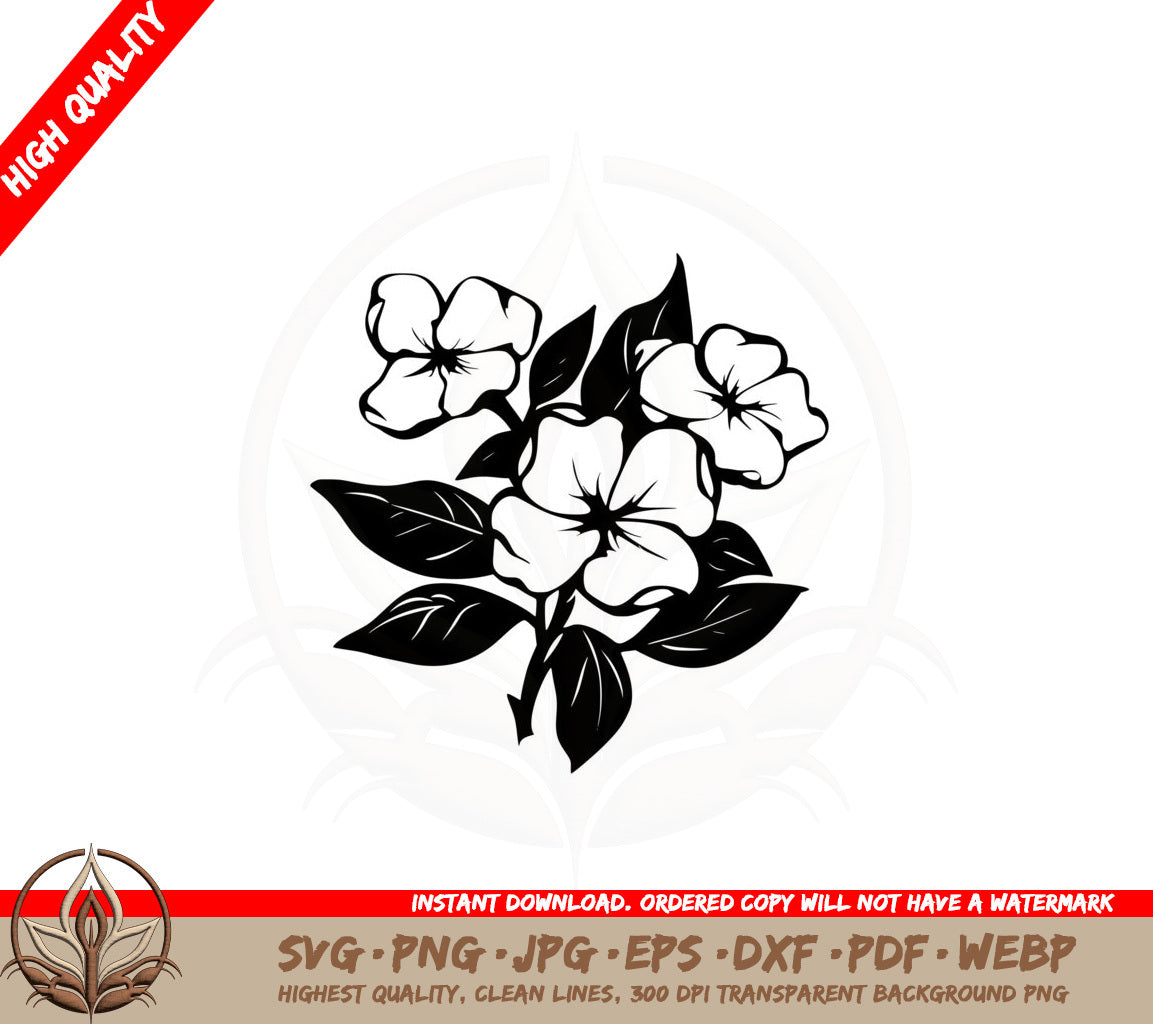 Blossoming Arrangement SVG Cut File Download