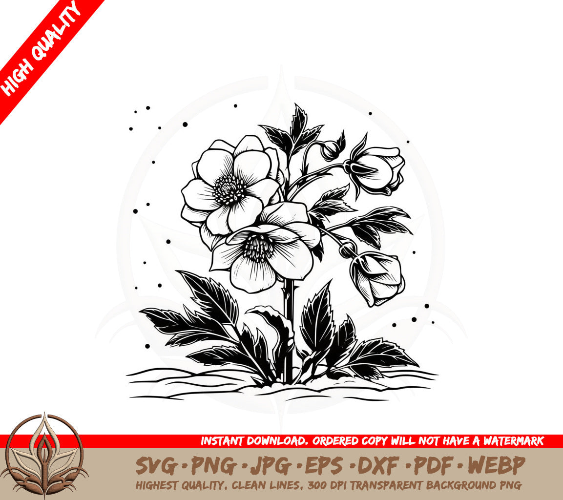 Blossoming Bouquet SVG PNG JPG AI PDF DXF EPS WebP - Digital Download