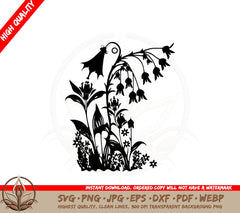 Bluebell SVG PNG JPG AI PDF DXF EPS and WebP Digital Download
