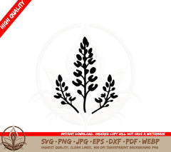 Bluebonnet Blossom SVG Digital Download