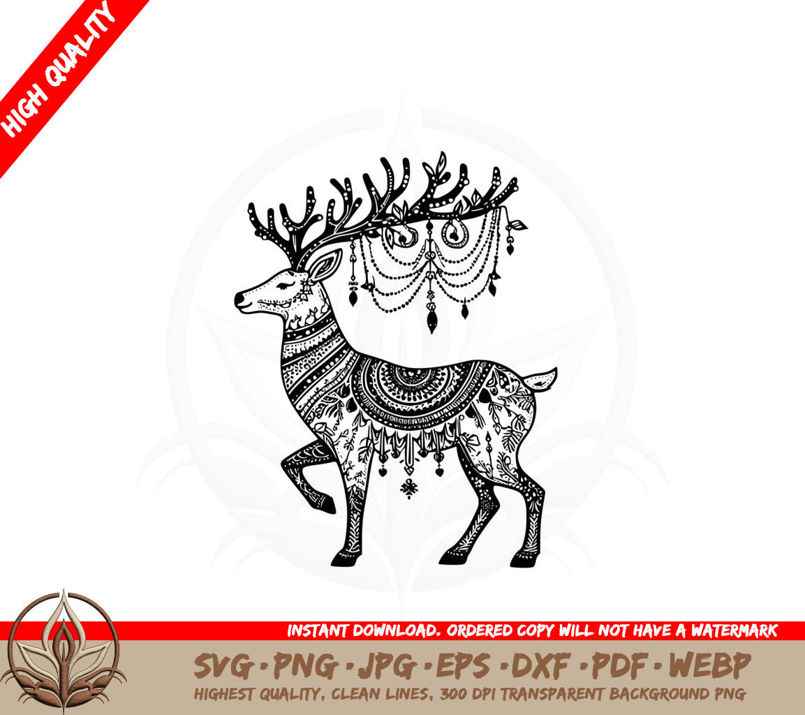 Boho Deer SVG