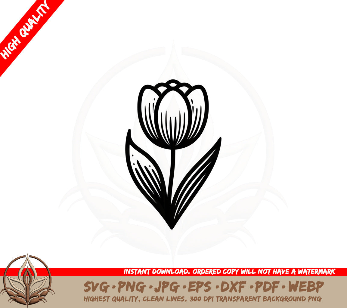 Bold Tulip SVG