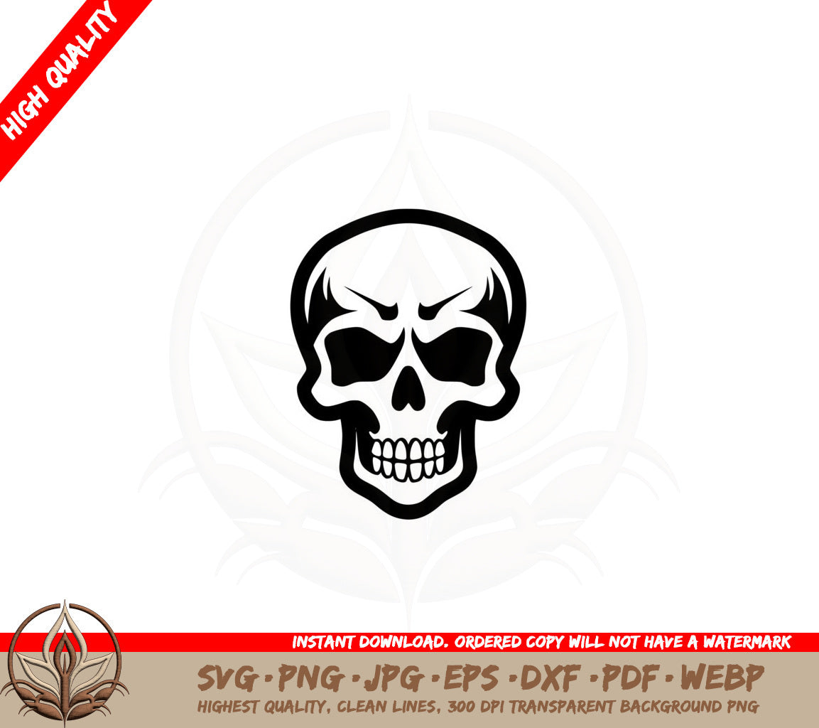 Bony Skull SVG