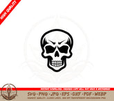 Bony Skull SVG