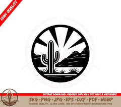 Botanical Desert SVG