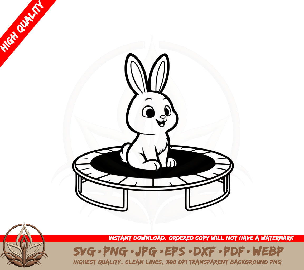 Bouncing Bunny Joy SVG